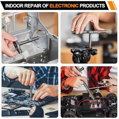 42 in 1 Magnetic Screwdriver Set, DIY Ratchet Screwdriver Set, Multi Bit Magnetic Drive Set with Detachable Ratchet Handle, Portable Repair Tool Kit for Electronics, Furniture, Bicycle,Gray