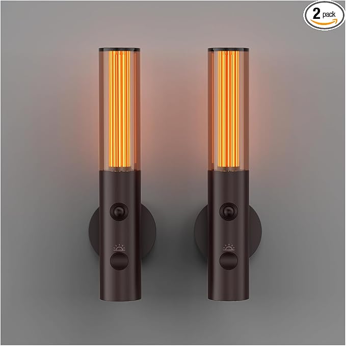 Auto-On Motion Detection Night Lamp - 3 Customizable Modes, Battery Operated LED Light for Dark Spaces (Set of 2)