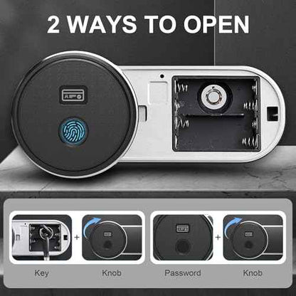 Safe Box with Fireproof Waterproof Bag, 0.5 Cub Small Home Safety Box with Key, Biometric Fireproof Personal Safes, Fingerprint Money Safe for Home Hotel Bedroom, Fingerprint Unlock