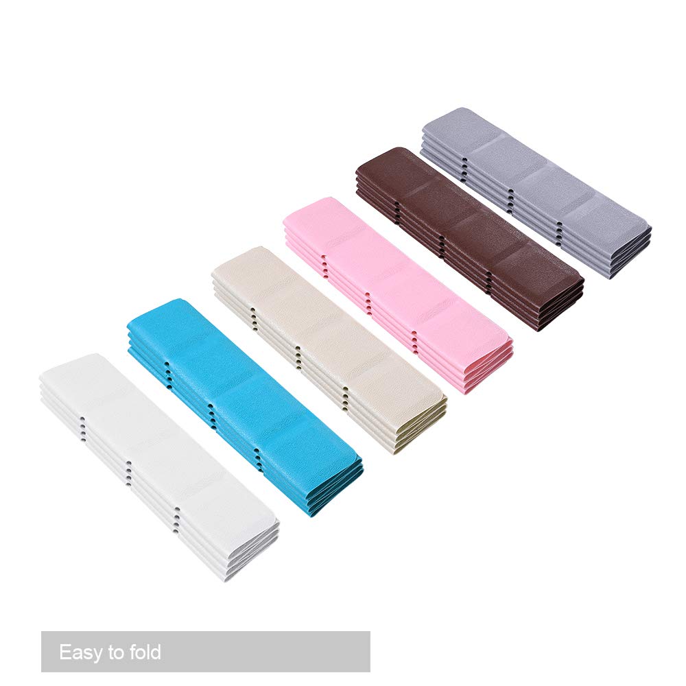 Webos Foldable Non Slip Silicon Bath Mat Bathtub mat Shower mats no Suction Cups for Textured Tub and Reglazed Tub (Foldable-White, 28-inch x 14-inch)