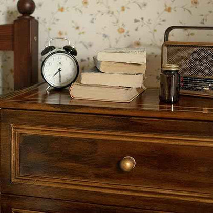 Set of 24 -Sleek Round Antique Brass Cabinet Knobs - Retro and Minimalist Hardware for Stylish Home Enhancement - 1 Inch Diameter