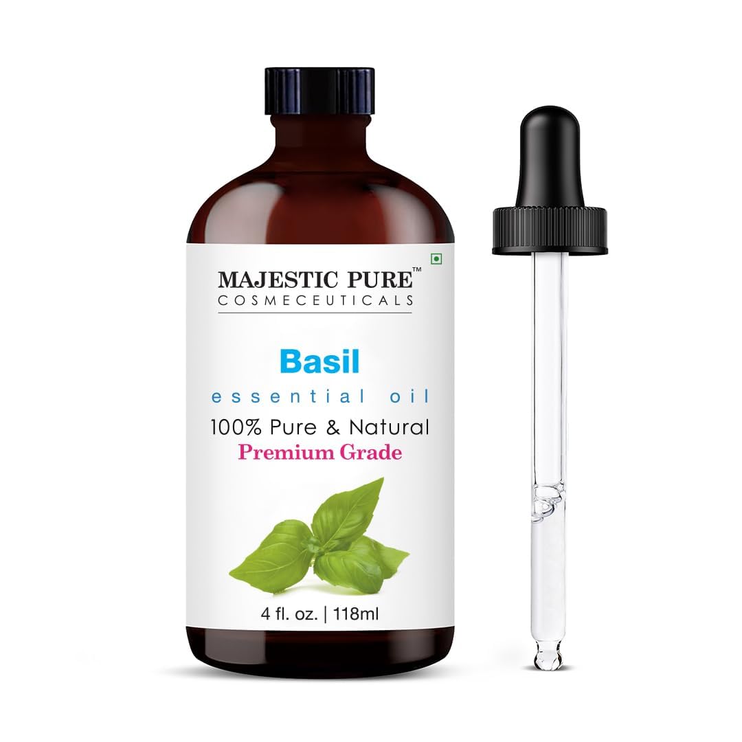 Majestic Pure Lavender Essential Oil with Glass Dropper - Huge 4 Fl Oz - 100% Pure and Natural Lavender Oil - Premium Grade Essential Oils for Diffuser, Aromatherapy, Soap and Candle Making
