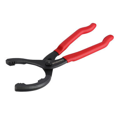 WORKPRO 12" Adjustable Oil Filter Pliers, Wrench Adjustable Oil Filter Removal Tool, Ideal For Engine Filters, Conduit, & Fittings, W114083A