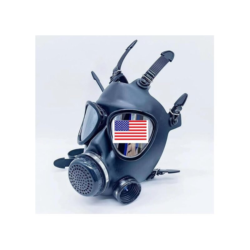 SafeGuardian Gas Mask Face Respirator CBRN Shield Israeli Military Grade Survival & Tactical for Chemical Fumes, Particulates, Military Grade Construction