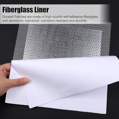 8 ¡¿ 8 inch Drywall Repair Patch, 3 Pack Drywall Repair Kit Large Hole Patch-Repair for Drywalls Heavy Duty Self-Adhesive Mesh Drywalls Patch Kit, Dry Wall Hole Repair-Patch for Drywall-Plaster Wall