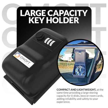 Key Holder Lock Box Large Capacity, 3 Digit Combination for House, Car, Real Estate, Auto Mechanic, Heavy Duty, Weatherproof, Car Window Mount, Outdoor Key Safe for Turo, Ride Share