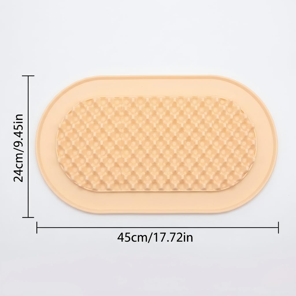 Pet Slow Food Mat for Dogs Cats, Non-Slip Anti-Spill, Choking Prevention, Easy Clean Washable Reusable