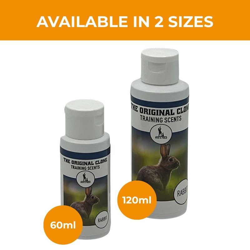 The Original Clone® Dog Training Liquid Scent - Rabbit 2oz. Gundog Training Equipment, Training Scents for Dog & Puppy Training, Dog Scent Training Kit for Dog Training Dummies (Rabbit, 2oz)