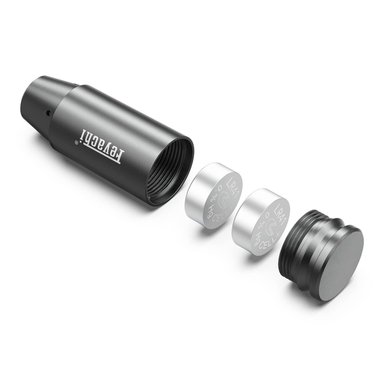 Feyachi Bore Sight 9mm Red Laser Zeroing Boresighter with 3 Sets of Batteries(Grey)