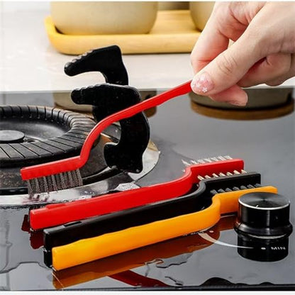 Wire Brush Set, 9-Piece, for Removing Weld slag, Rust and dust. Wire Cleaning Brushes comprise Three Different Sizes, Featuring Brass, Nylon and Stainless Steel Bristle Heads respectively,Colour