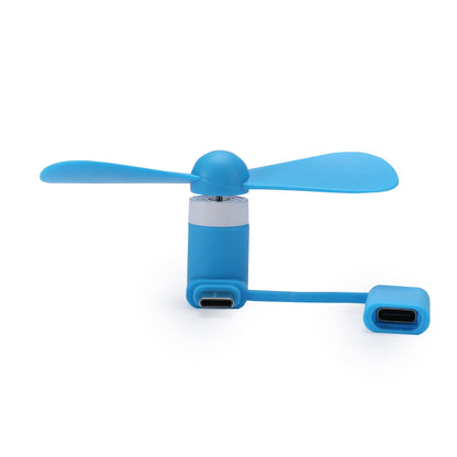 DNTESR Mini Cell Phone Fan 2-in-1 Fan Compatible for iPhone, iPad, Android Smartphone,Tablet - Colorful and Powerful- Cell Phone Summer Accessories (6-Pack)
