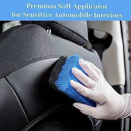 Mudder 24 Pcs 3.5 x 1.5 x 1.5 Inch Car Wax Applicator Pad Rectangular Microfiber Applicator Pads Sponge Ceramic Coating Applicator Car Foam Cleaning for Wax Applying Sealants Detailing Polishing