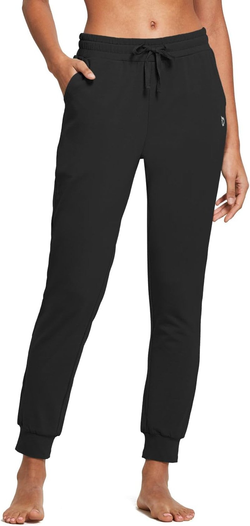 Baleaf Women's Cotton Joggers - Soft Tapered Sweatpants for Yoga & Daily Wear | Comfortable Fit