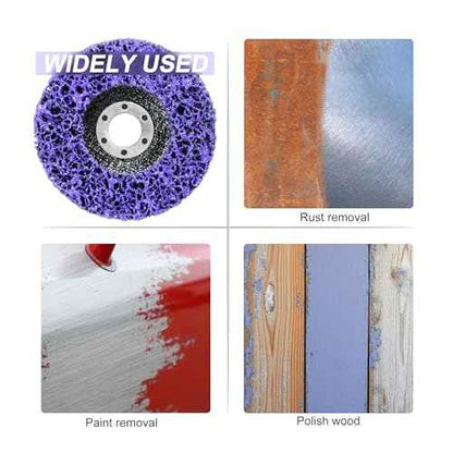 Vantego 10-Pack 4-1/2 Inch Paint Stripping Discs for Angle Grinder Multi Color Set for Metal Rust Removal Grinding Surface Prep (Purple ¡¿3, Black ¡¿3, Blue ¡¿2, Green ¡¿2)