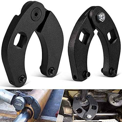 Bonbo 1266 &7463 Adjustable Gland Nut Wrench Small and Large Universal Adjustable Gland Nut Wrench for Hydraulic Cylinder (Set of 2)