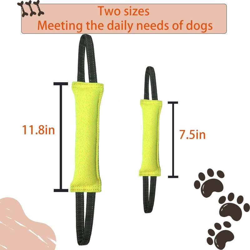 Clysoru tug Toy for Dogs Tug of War Dog Puppy Bite with 2 Strong Handles Made Durable Tear Resistant Stitches