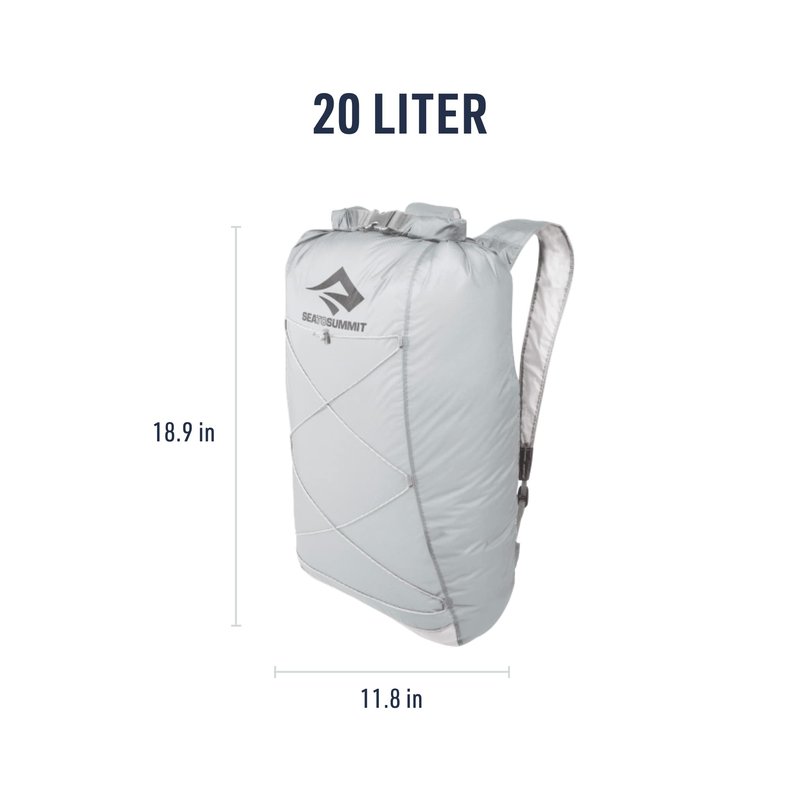 Sea to Summit Ultra-Sil Dry Waterproof Day Pack, 22-Liter, HighRise Grey