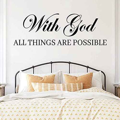 Inspirational Wall Decal Stickers Motivational Quote Stickers Verse Wall Stickers Peel and Stick Vinyl Wall Decor Removable Positive Wall Sticker for Bedroom Living Room Office Bathroom.