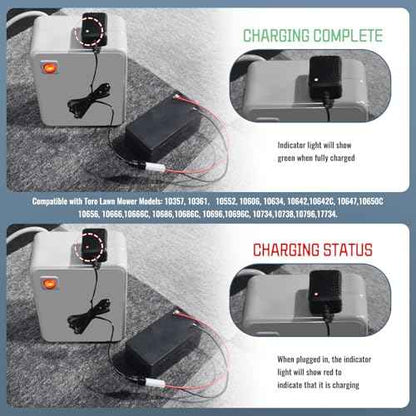 136-9126 Battery Charger - by Huthbrother, Compatible with Toro 22" Lawn Mower Battery Charger, Replaces 114-1588, 104-7401, Fits Battery 106-8397 105-6845 104-7682 104-7903 115-1304 (12V)