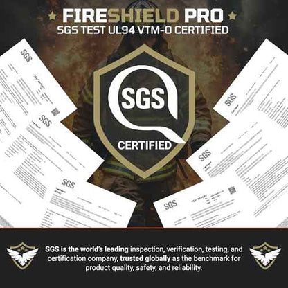 FIRESHIELD PRO 5200¡ÆF Fireproof Document Box with Lock ? Fire Safe Organizer with Laptop, Tablet & Cards Pockets ? Water Resistant, Multi-Pocket Storage for Travel, Home or Office ? 15" x 11" x 4.1"