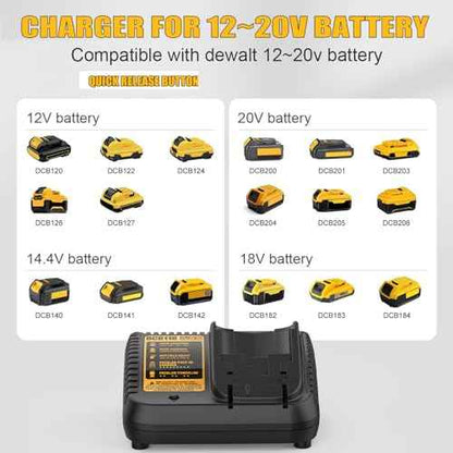 DCB120 12V 4.0Ah Replacement Battery for Dewalt 12V Battery and Charger Kit DCB121 DCB123 DCB122 DCB124 DCB125 DCB127 Compatible with All Dewalt 12 Volt Max Lithium Battery(2 Pcak)