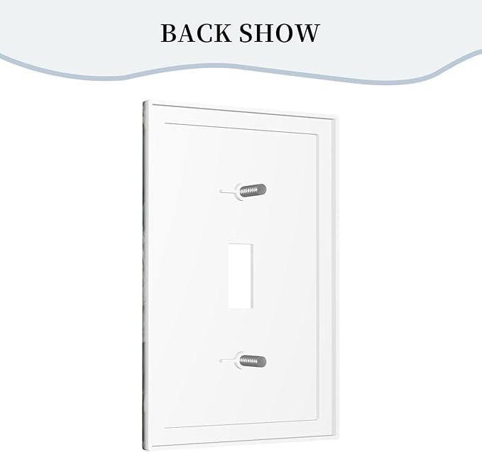 Decorative Art Light Switch Covers Butterflies & Peonies Single Toggle Wall Plate Decorative Switchcover Electrical Switchplate for Home Decor