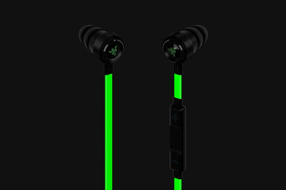 Razer Hammerhead Pro v2 Earbuds: Custom-Tuned Dual-Driver Technology - in-Line Mic & Volume Control - Aluminum Frame - 3.5mm Headphone Jack - Green