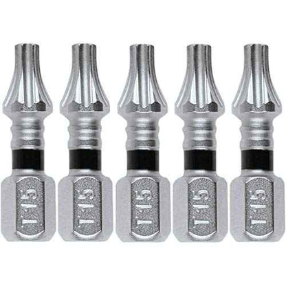 Makita E-00614 Impact XPS¢â T15 Torx 1" Insert Bit, 5/pk