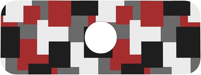 Grey Black White Plaid Square Red 15" X 5.5" Kitchen Sink Splash Guard Faucet