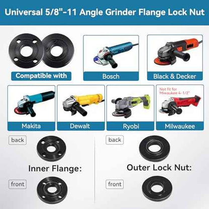 Angle Grinder Extension Shaft Rod,14pcs Angle Grinder Attachments with 5/8"-11 Thread,Grinder Power Tools Include Grinder Extension Shaft,Grinder Flange Nut,Adjustable Grinder Wrench and Gloves