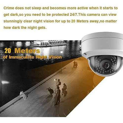 4MP Analog Coax Dome TVI CVI CCTV Surveillance Security Camera, 2.8mm 100¡Æ Wide Viewing Angle, 65ft IR Night Vision, Outdoor, Full Metal Housing, ONLY Compatible with 4MP, 5MP and 8MP DVR