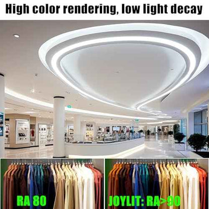 JOYLIT 30MM Wide COB LED Strip Lights 24V Cool White 6000K 16.4FT/5M 8000LEDs 22000LM Ultra Bright, 5 Rows LED Tape Light CRI 90+ 160W Dimmable Indoor Light Strip for Commercial, Home, Industrial