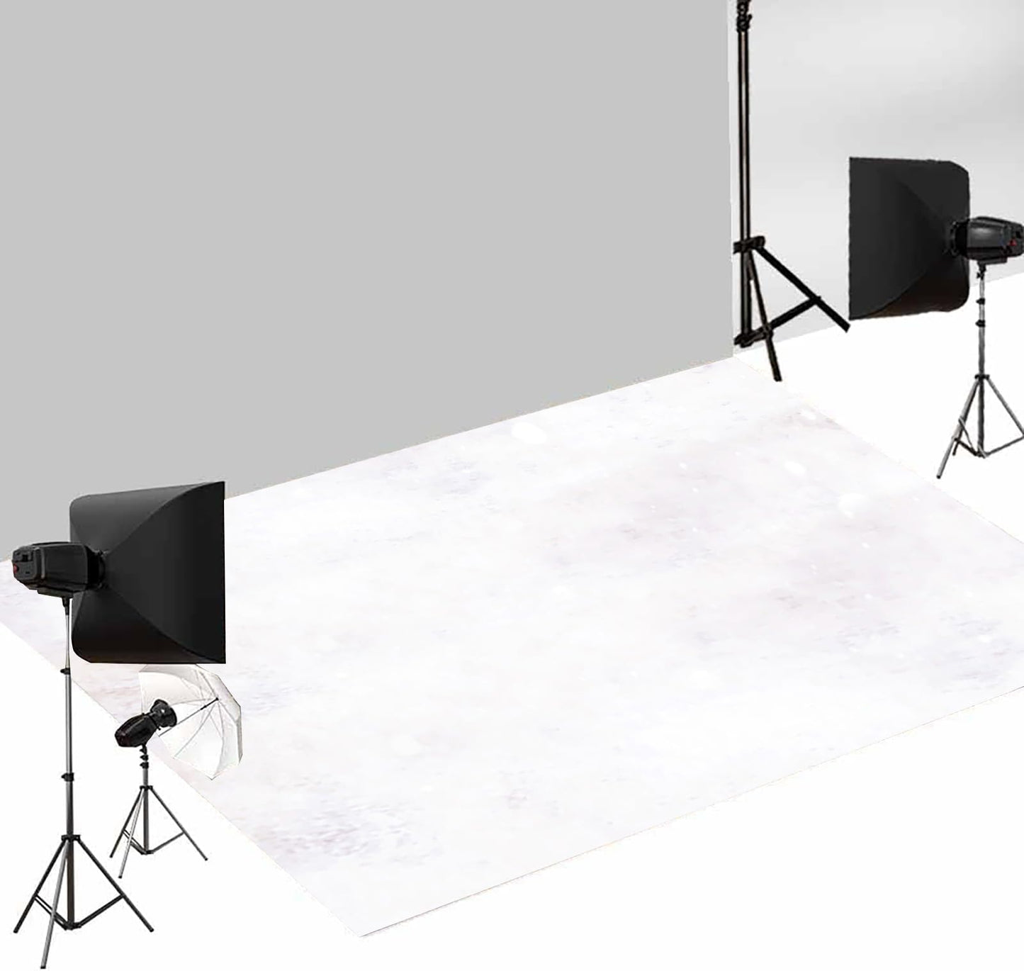 Kate Light Yellow Photography Backdrop(10x7ft) & Light White Floor Mat(8x5ft)