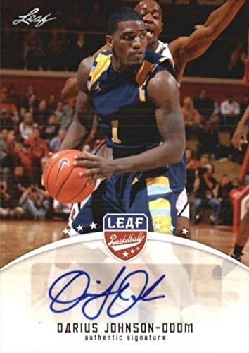 Sports Memorabilia Autograph Warehouse 244323 Darius Johnson-Odom Autographed Basketball Card - Marquette 2012 Leaf - No. BA-DJ0