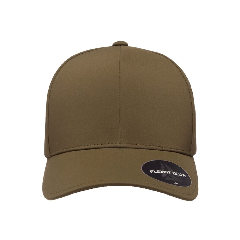 The Hat Pros Flexfit Delta 180 Seamless Carbon Cap | Flex Fit Performance 180 Fitted Cap (as1, Alpha, l, x_l, Olive)