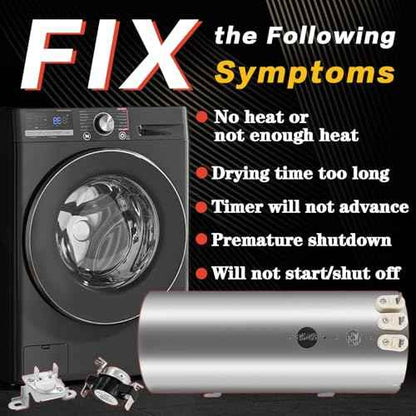 Dryer Heating Element Replacement Fit for Elec-trolux EIED55HIW0 EIMED55IIW0 EIED50LIW1 EIMED55IMB3 EIMED55QT0 EIED55HMB0 EIMED55IIW1 EIED50LIW0 EIED55IRR0 EIMED55IRR0 EIMED55IMB0 EIED55IKG0