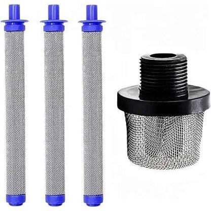 Replacement Filters Set for Graco Paint Sprayer Filters, Includes 1pk 288716 3/4-Inch Inlet Strainer Thread and 3pk 288749 Airless Spray Gun Filter, with for Graco Airless Paint Sprayers Gun