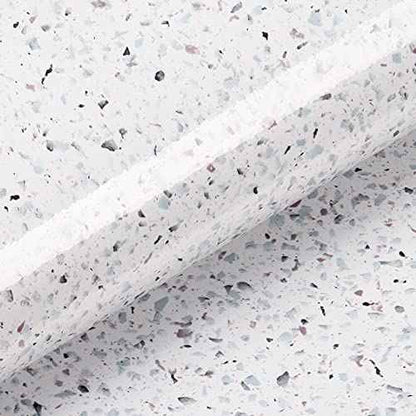 Livelynine White Granite Contact Paper for Countertops Waterproof Peel and Stick Countertops Kitchen Wallpaper Adhesive Counter Top Vinyl Wrap Desk Cover Table Laminate Countertop Sheets 15.8x78.8