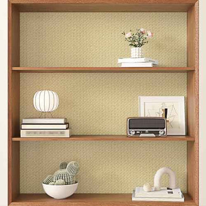 Rattan Wallpaper Peel and Stick Faux Fabric Wallpaper Brown Rattan Contact Paper Self Adhesive Removable Contact Paper for Cabinets Bedroom Walls Furniture Vinyl Renter Friendly 15.7"¡¿78.7"
