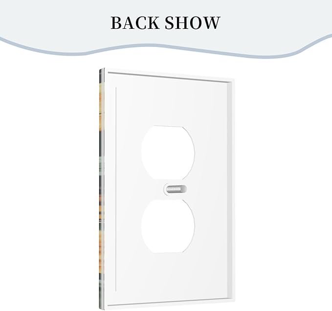 Butterflies Flower Garden Light Switch Cover 1 Gang Outlet Plate Single Duplex Wall Plate Covers Decorative Switchplate Covers Electrical Faceplate for Home Decor