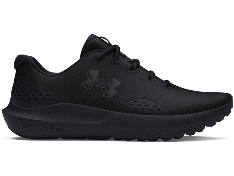 Under Armour Men's Charged Surge 4, (002) Black/Black/Black, 12.5, US