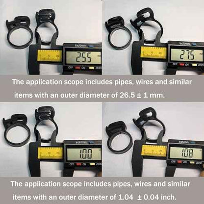 Double Gripping Nylon Hose Clamps, Snap Grip Nylon Plastic Hose Clamps (25.5-27.5mm (1inch), 20pack)