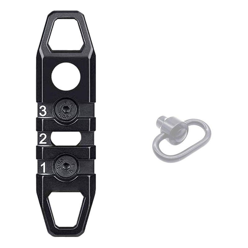 West Lake Keymod Picatinny Rail Sections, 3-Slot 7-Slot 11-Slot, Solid Aluminum Single Dual Keymod MLOCK Compatible Multi-Functional Rails (Black)