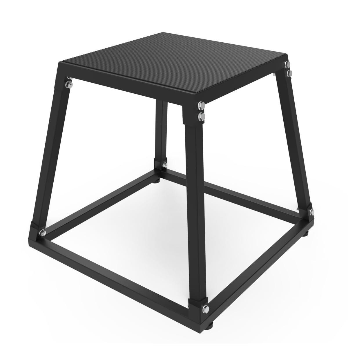 ActiveTrail Plyometric Jump Box, Steel Plyo Platform and Jumping Box, Anti-Slip Exercise Step Up Box for Home Gym Training