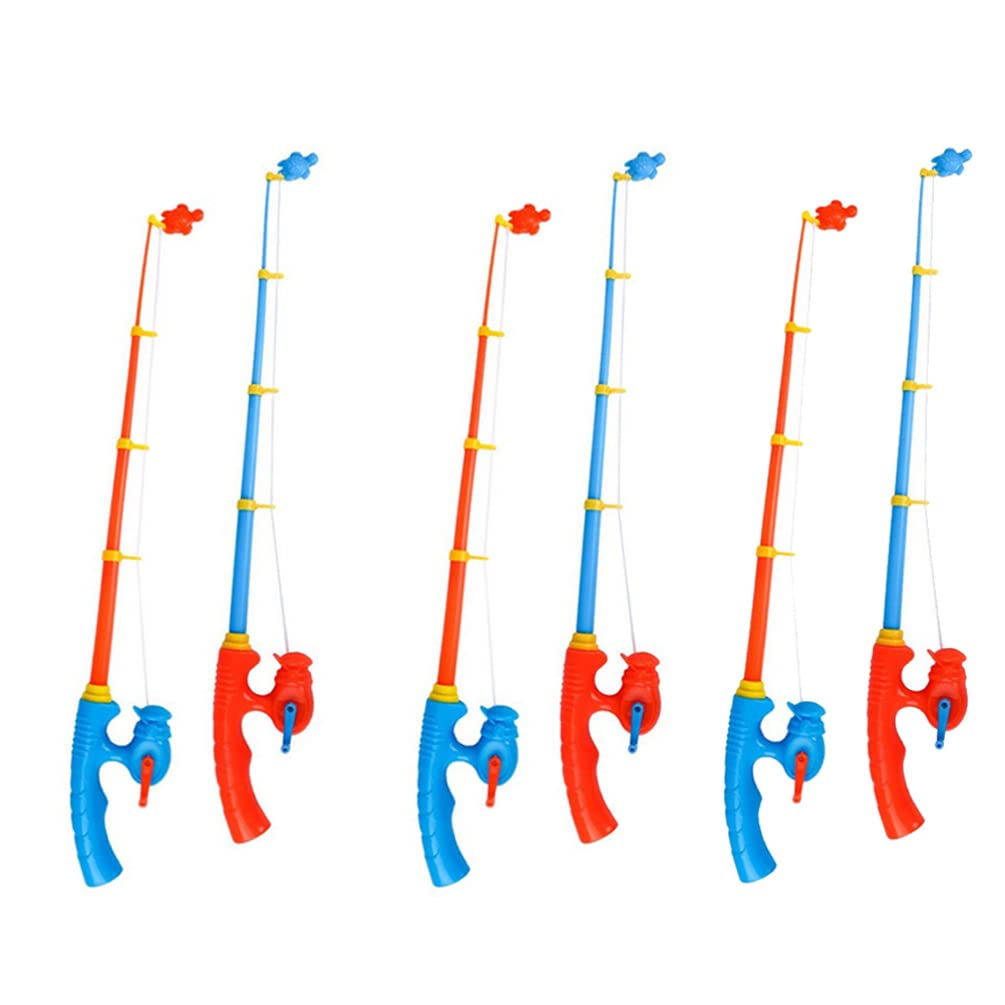 Toyvian Portable Fishing Pole, 22inch Lightweight Starter Fishing Rod for Beginners Easy-to-Handle Outdoor Practice Pole for Summer Lake and Pond Fun