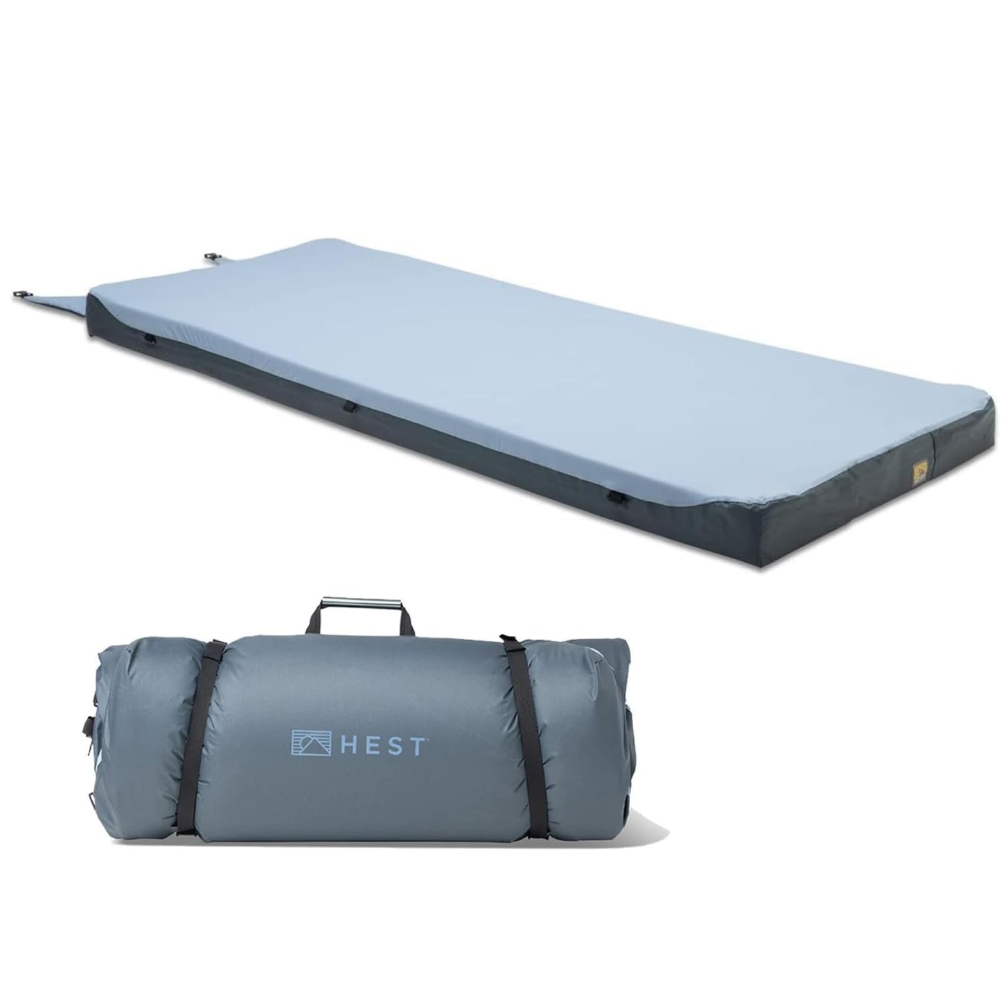 HEST Foamy - Portable Camping Mattress, Enhanced Memory Foam, Single Mattress, 78" L x 25" W