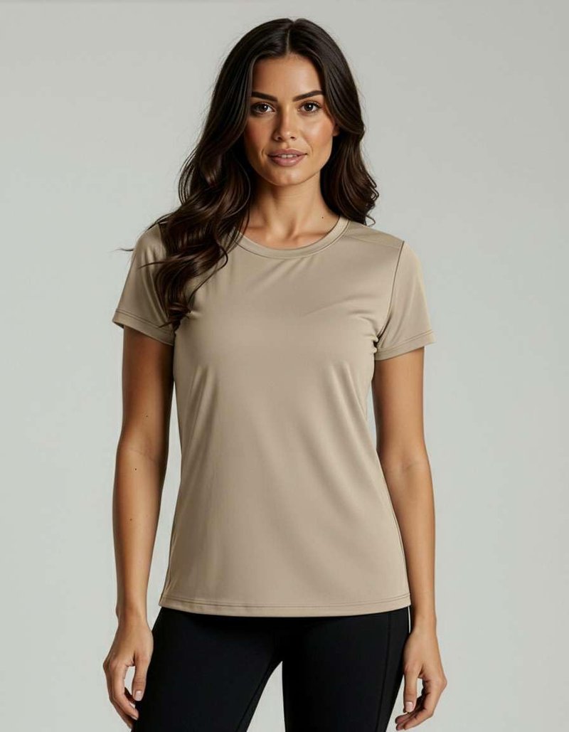 Real Essentials 5 Pack: Women's Short Sleeve Mesh Insert T-Shirts Athletic Tops Gym Workout Yoga Tennis Activewear (Plus)