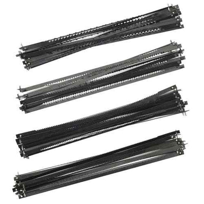 5-Inch Scroll Saw Blade Pin End Replacement 48Pack for Wood, High Carbon Steel(24TPI, 18TPI£¬15 TPI, 10TPI 12pcs Each)