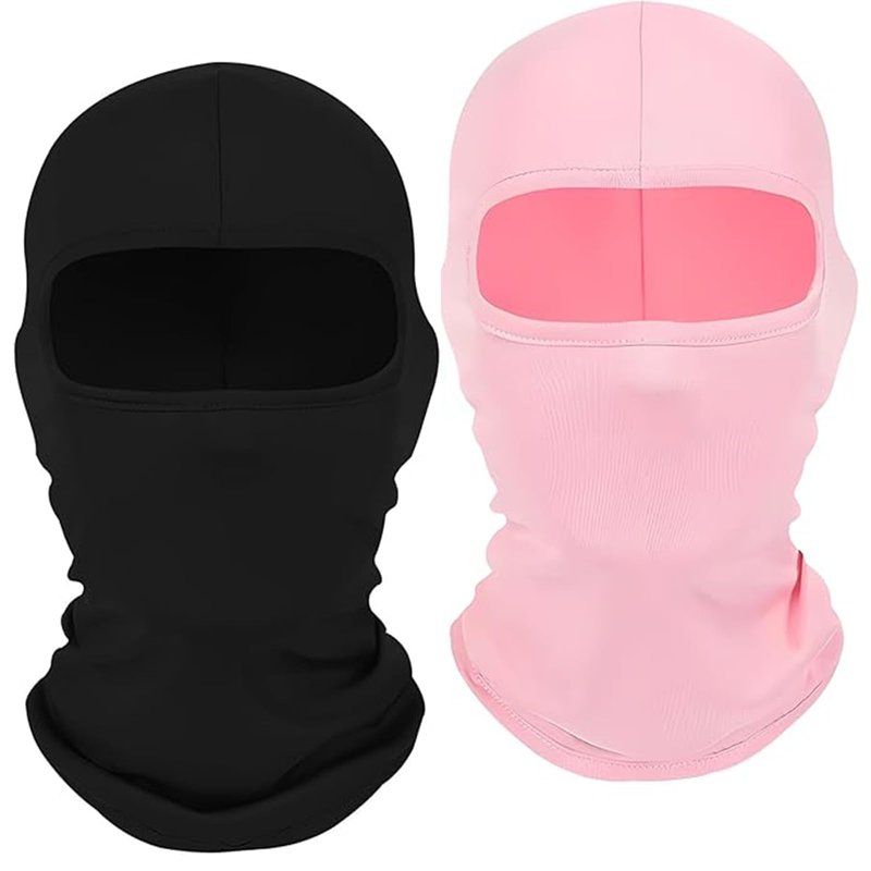 2Pcs Multi-Purpose Full Face Cover Ski Mask Balaclava Shiesty Unisex Summer Cooling Hood Cap Neck Gaiter Windproof UV Protector Lightweight for Outdoor Sports Motorcycle Snowboard