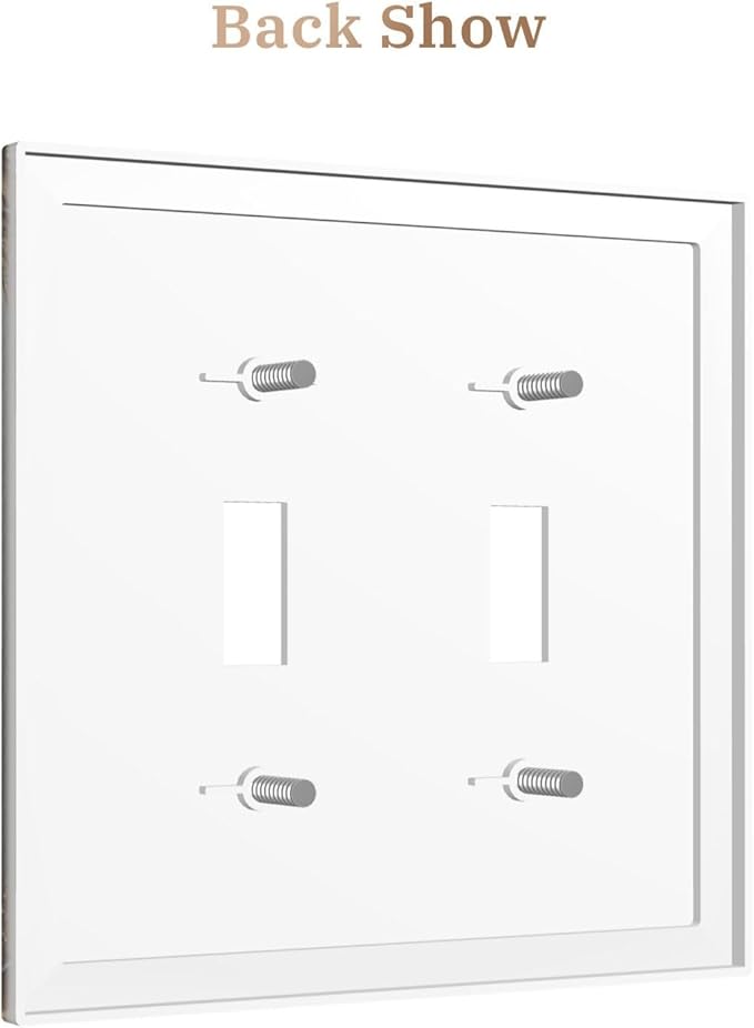 Decorative Art Light Switch Covers Elegant Rose Bouquet Art 2 Gang Double Toggle Wall Plate Decorative Switchcover Electrical Switchplate for Home Decor